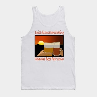 Delaware Beer Fest Social Distance Handshake Tank Top